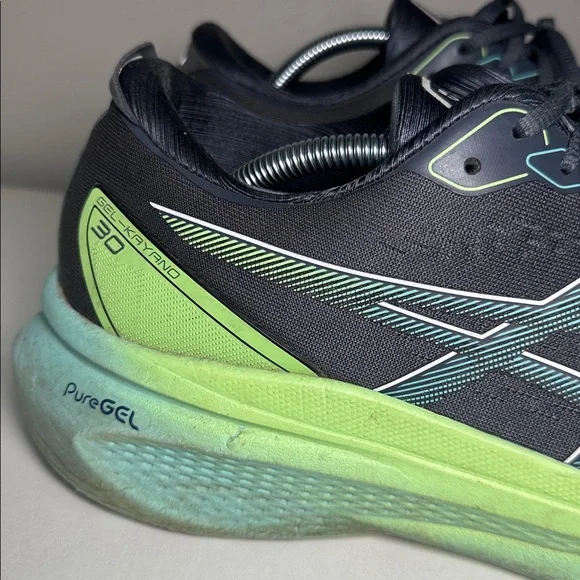 ASICS Men's gel-kayano 30 Athletic Shoes - Black and Lime - Picture 2 of 10